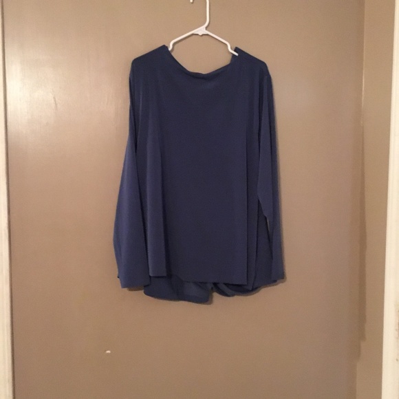 Calvin Klein woman plus size-blue  top - Picture 2 of 2